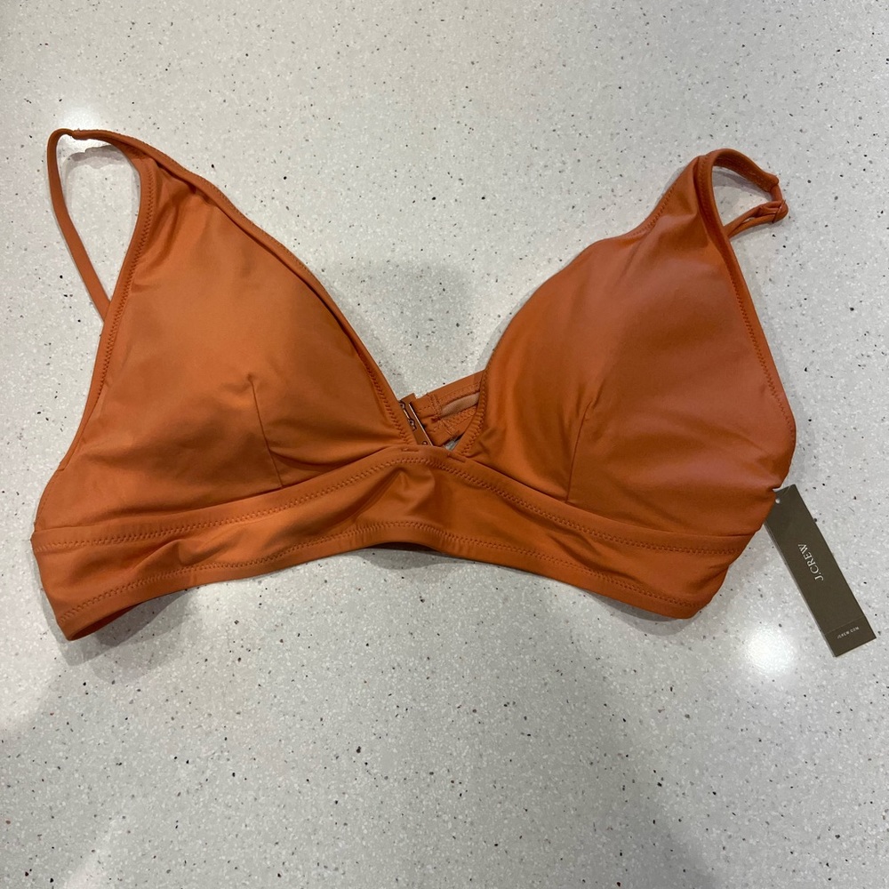 NWT, J Crew, Bikini top, XL, adjustable straps